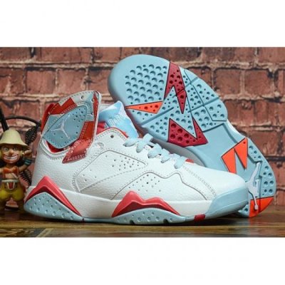 Nike Air Jordan 7 Retro Beyaz / Mavi / Kırmızı Basketbol Ayakkabısı Türkiye - 4KVNRFT4